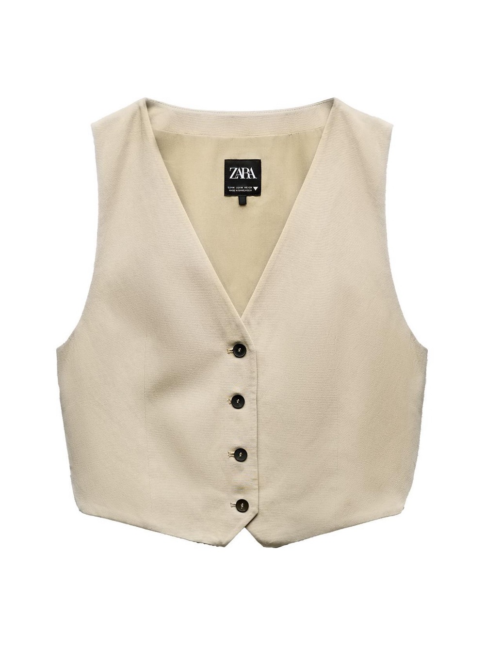 Zara Tailored Button-Down Vest